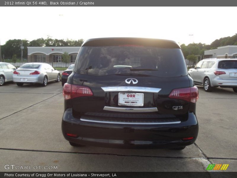 Black Obsidian / Graphite 2012 Infiniti QX 56 4WD
