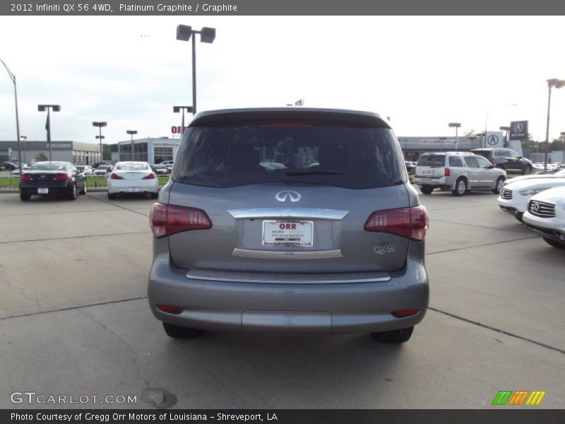 Platinum Graphite / Graphite 2012 Infiniti QX 56 4WD
