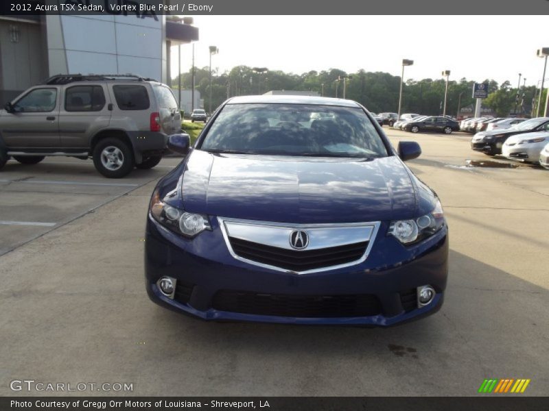 Vortex Blue Pearl / Ebony 2012 Acura TSX Sedan