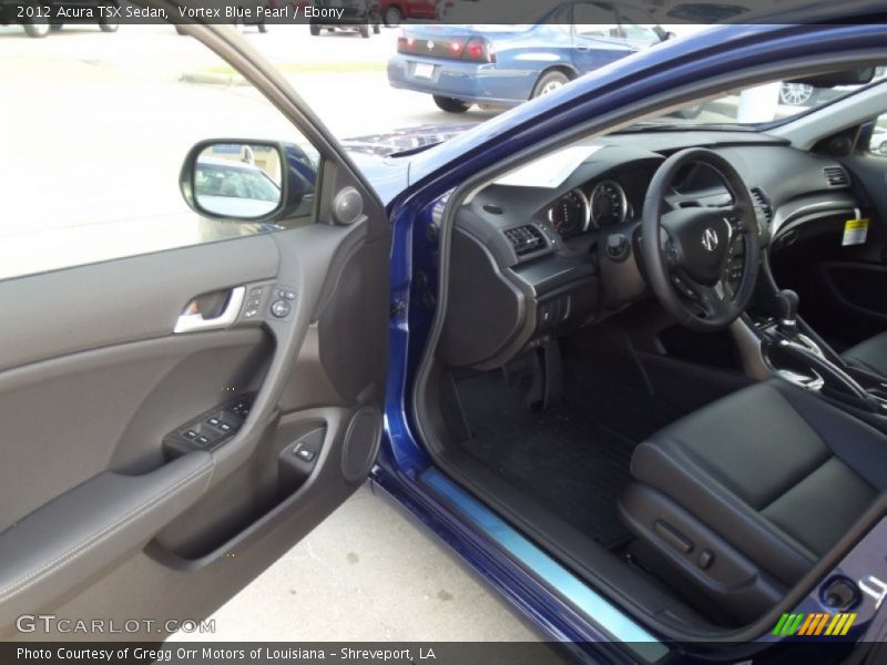 Vortex Blue Pearl / Ebony 2012 Acura TSX Sedan