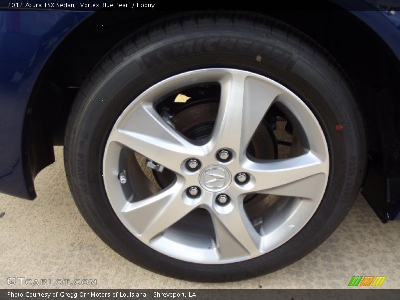 Vortex Blue Pearl / Ebony 2012 Acura TSX Sedan