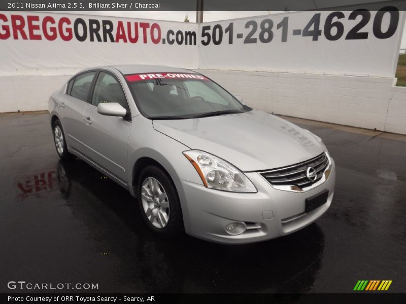 Brilliant Silver / Charcoal 2011 Nissan Altima 2.5 S