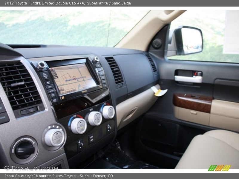 Super White / Sand Beige 2012 Toyota Tundra Limited Double Cab 4x4