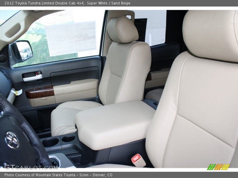 Super White / Sand Beige 2012 Toyota Tundra Limited Double Cab 4x4
