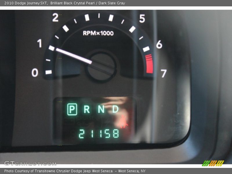 Brilliant Black Crystal Pearl / Dark Slate Gray 2010 Dodge Journey SXT