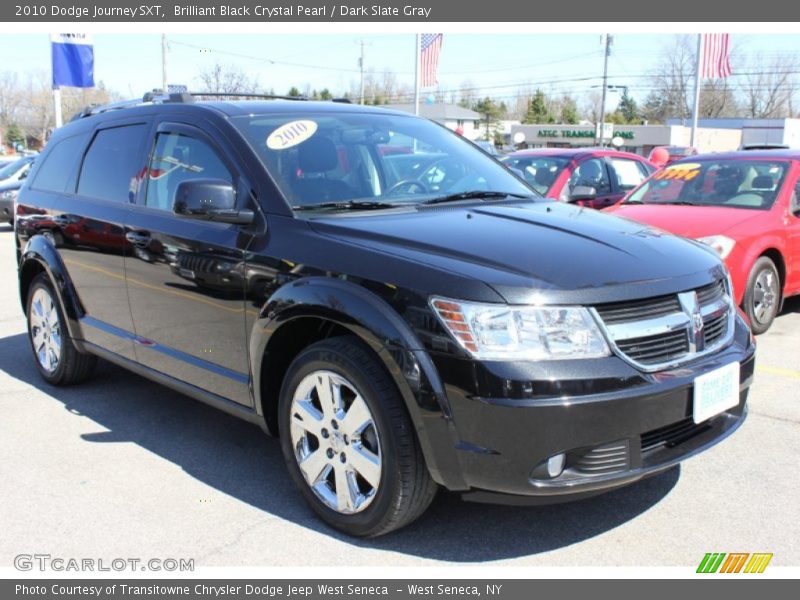 Brilliant Black Crystal Pearl / Dark Slate Gray 2010 Dodge Journey SXT
