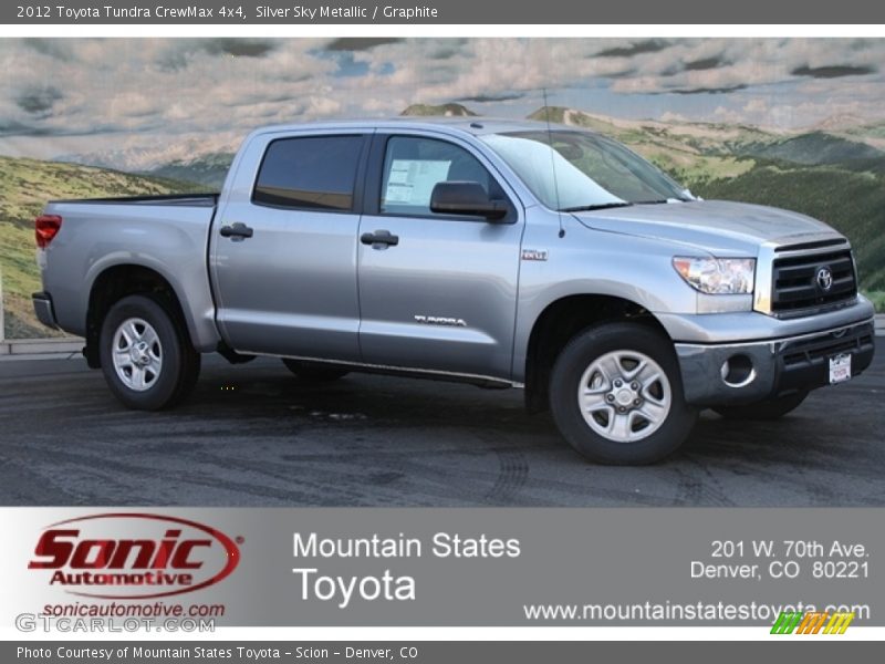 Silver Sky Metallic / Graphite 2012 Toyota Tundra CrewMax 4x4