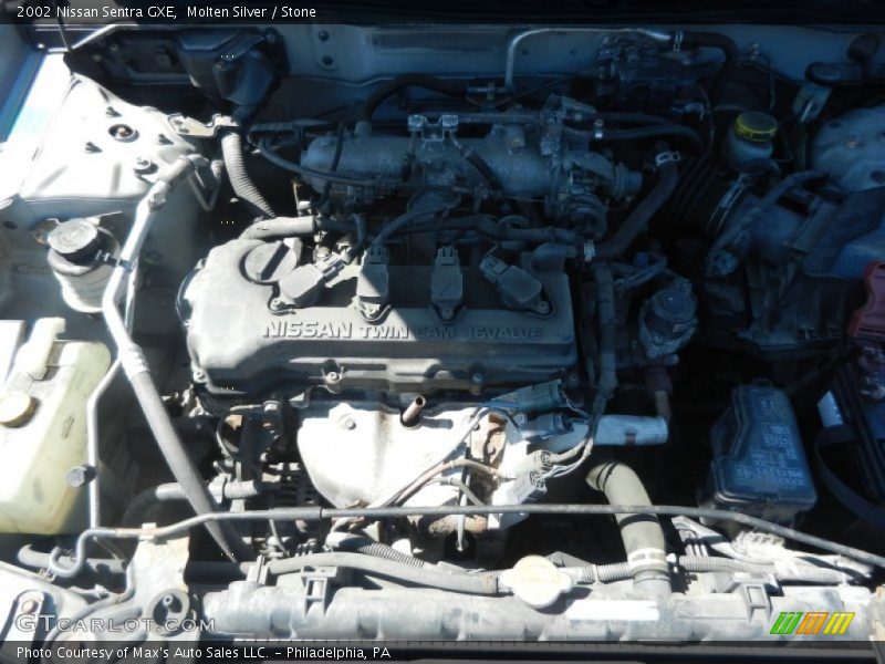 Molten Silver / Stone 2002 Nissan Sentra GXE