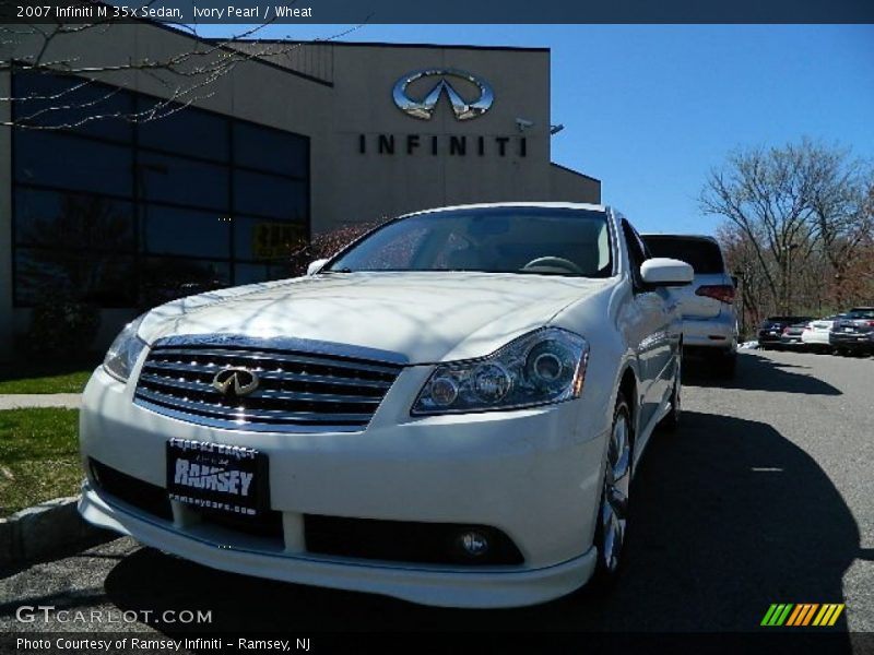 Ivory Pearl / Wheat 2007 Infiniti M 35x Sedan