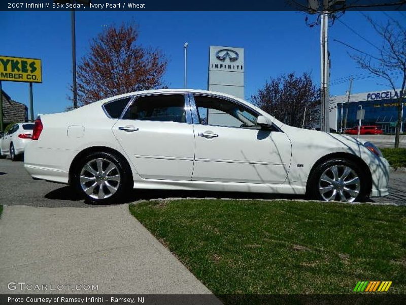 Ivory Pearl / Wheat 2007 Infiniti M 35x Sedan