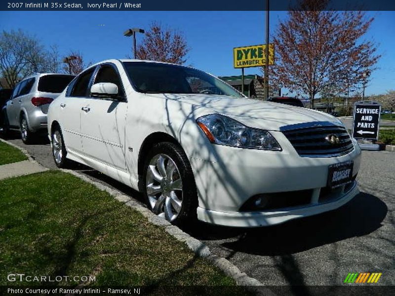 Ivory Pearl / Wheat 2007 Infiniti M 35x Sedan