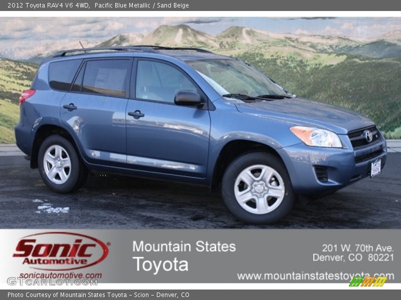 Pacific Blue Metallic / Sand Beige 2012 Toyota RAV4 V6 4WD