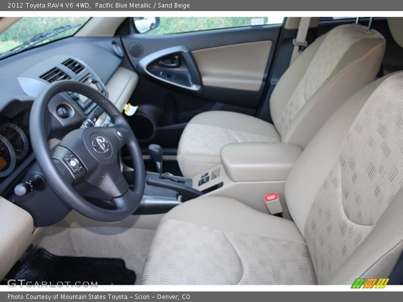 Pacific Blue Metallic / Sand Beige 2012 Toyota RAV4 V6 4WD