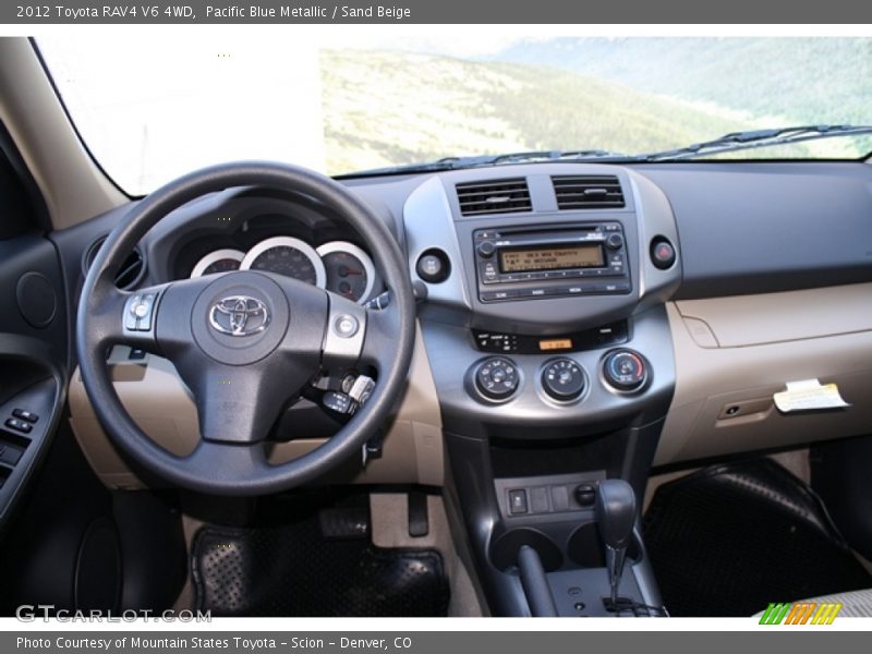 Pacific Blue Metallic / Sand Beige 2012 Toyota RAV4 V6 4WD