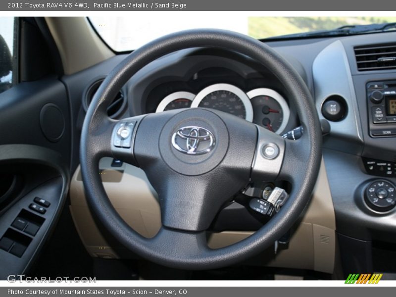 Pacific Blue Metallic / Sand Beige 2012 Toyota RAV4 V6 4WD