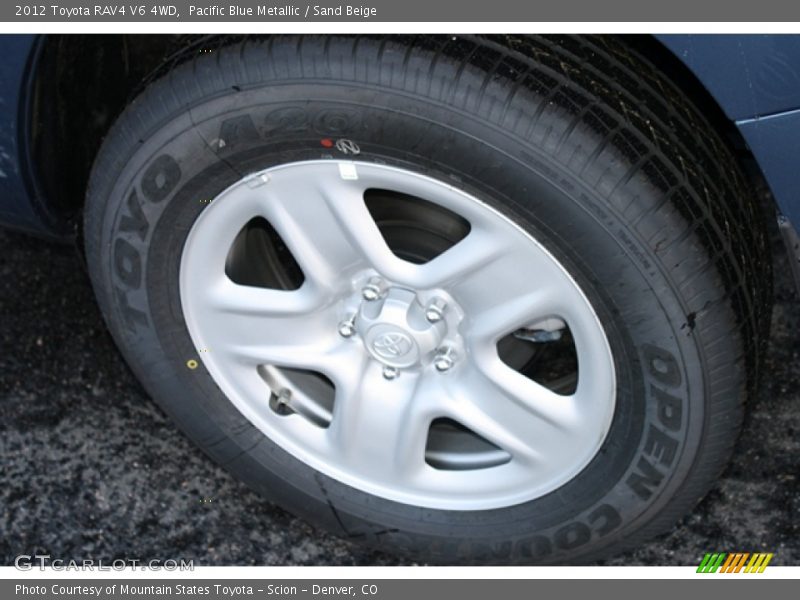 Pacific Blue Metallic / Sand Beige 2012 Toyota RAV4 V6 4WD