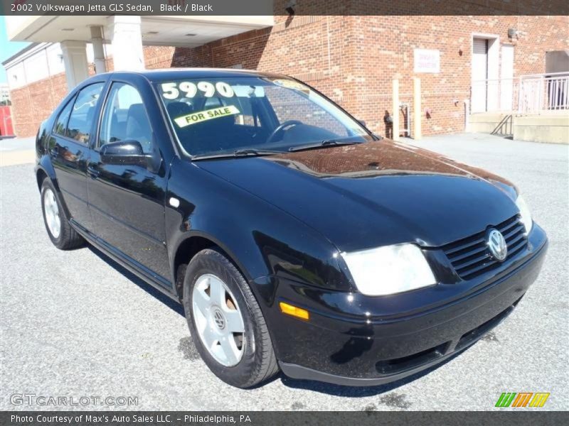 Black / Black 2002 Volkswagen Jetta GLS Sedan