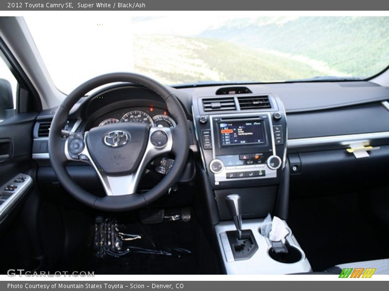 Super White / Black/Ash 2012 Toyota Camry SE