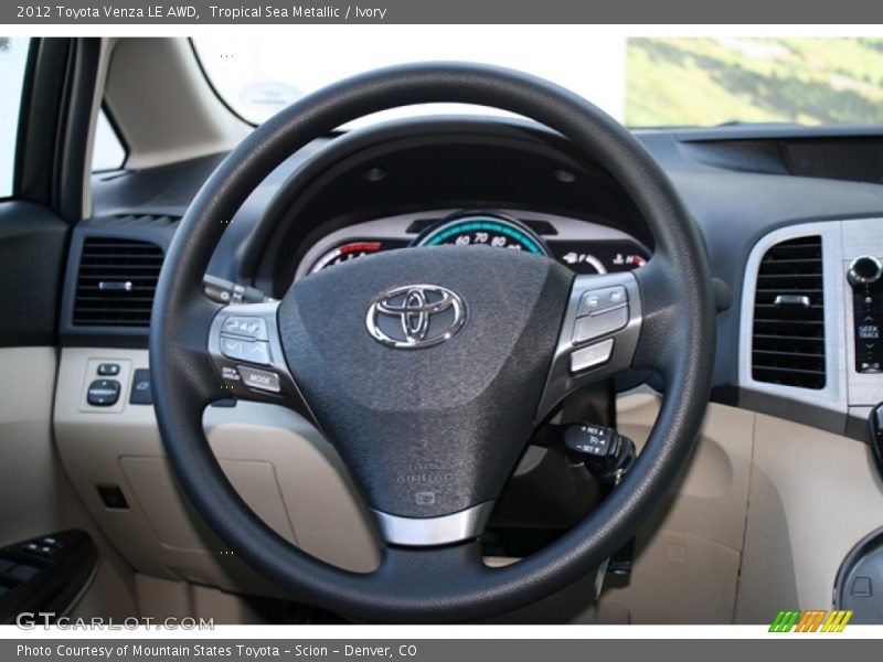 Tropical Sea Metallic / Ivory 2012 Toyota Venza LE AWD