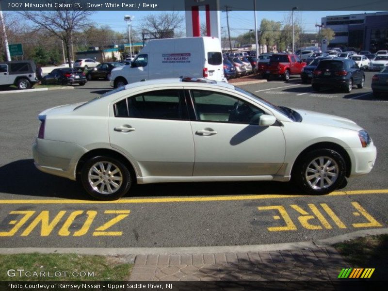 Dover White Pearl / Beige 2007 Mitsubishi Galant ES