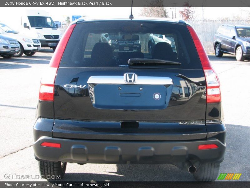 Nighthawk Black Pearl / Black 2008 Honda CR-V EX 4WD