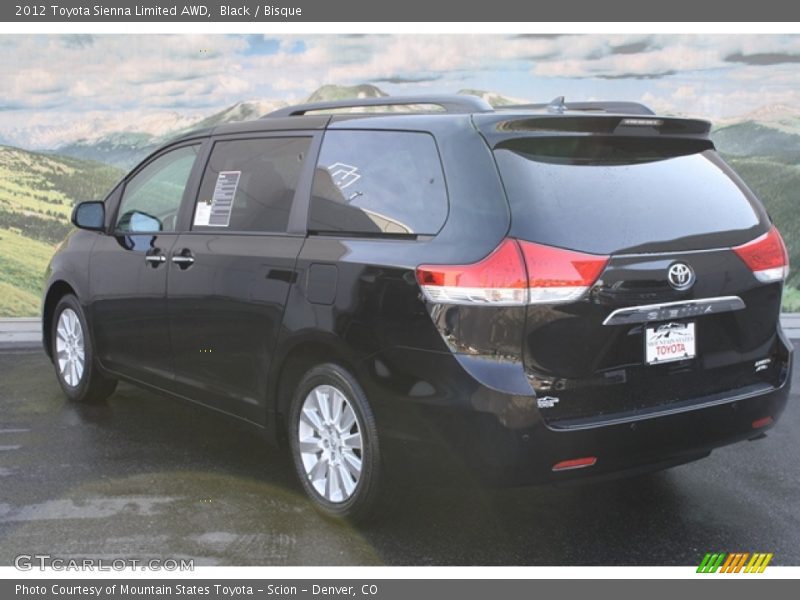 Black / Bisque 2012 Toyota Sienna Limited AWD