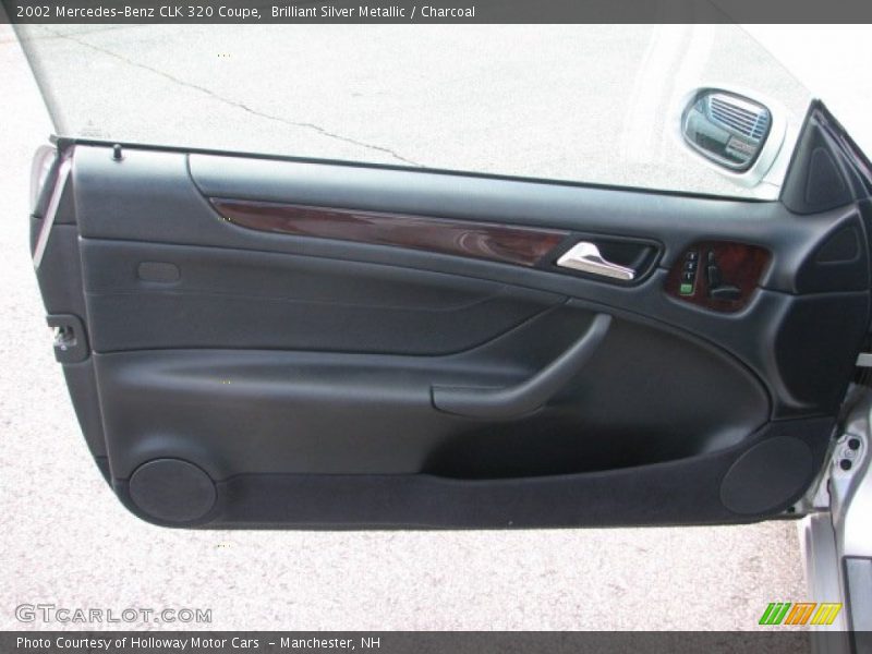 Brilliant Silver Metallic / Charcoal 2002 Mercedes-Benz CLK 320 Coupe