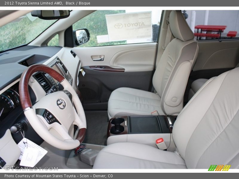 Black / Bisque 2012 Toyota Sienna Limited AWD