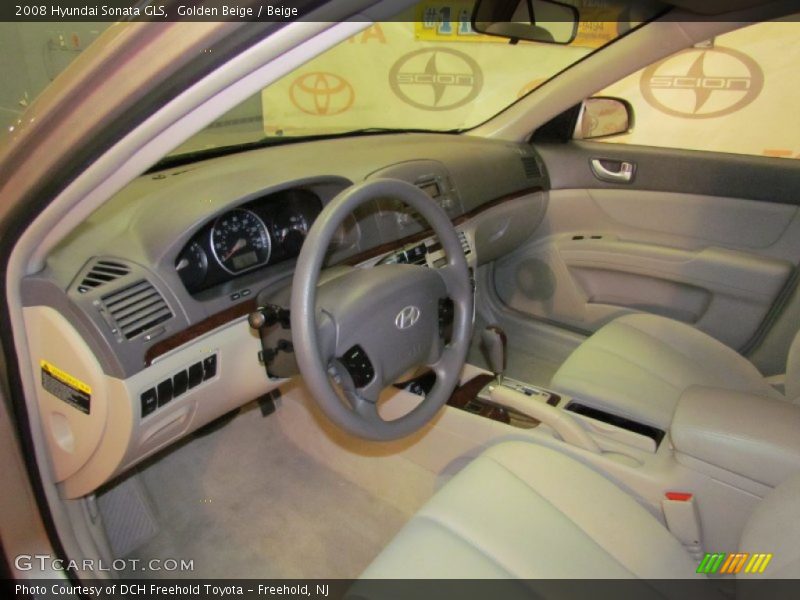 Golden Beige / Beige 2008 Hyundai Sonata GLS
