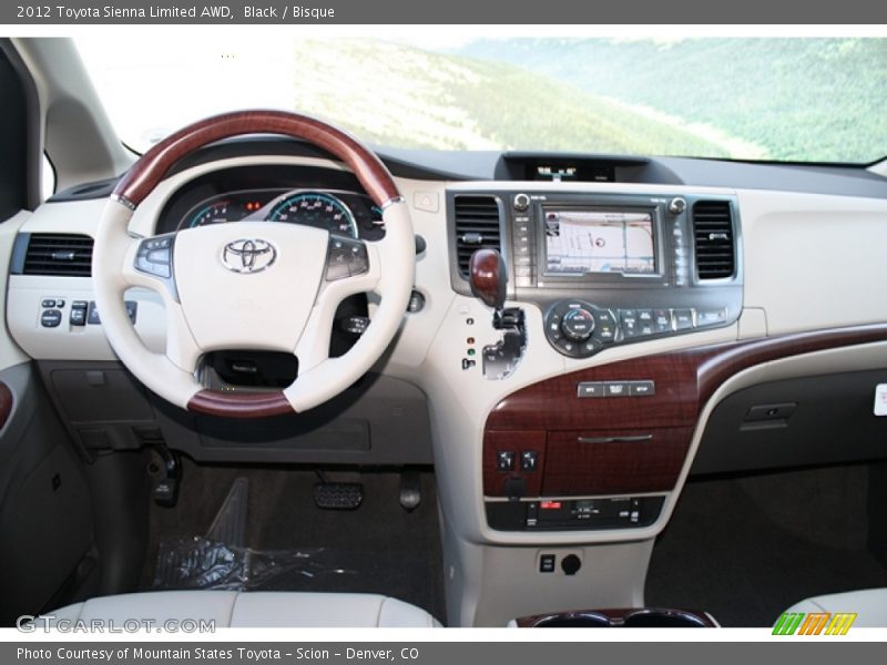 Black / Bisque 2012 Toyota Sienna Limited AWD