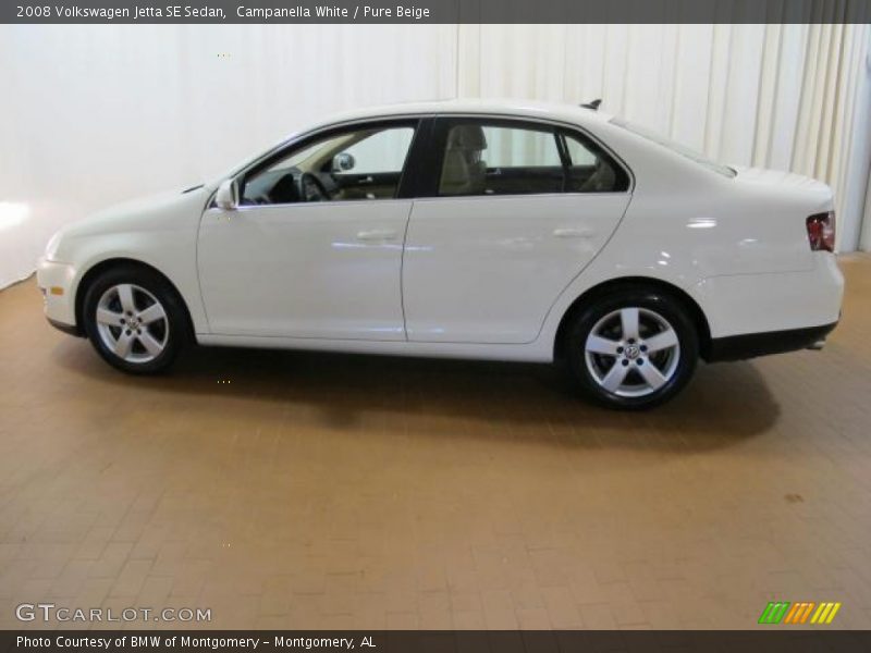 Campanella White / Pure Beige 2008 Volkswagen Jetta SE Sedan