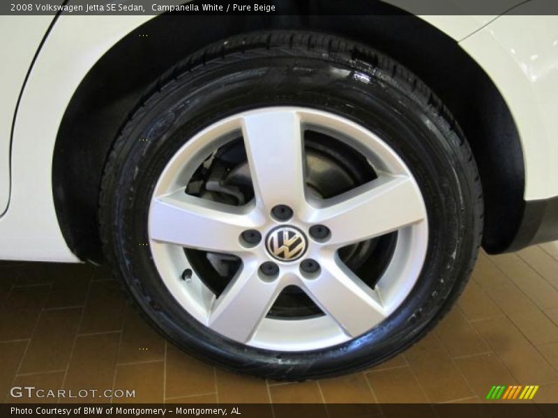 Campanella White / Pure Beige 2008 Volkswagen Jetta SE Sedan