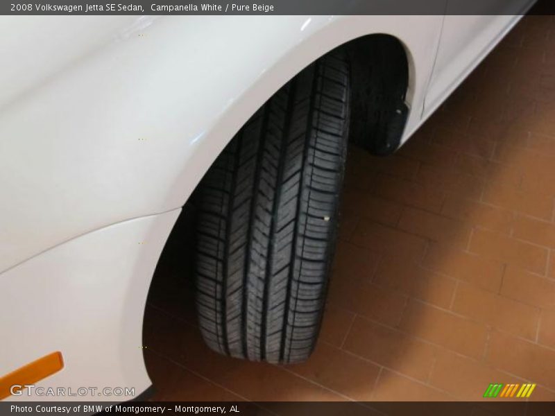 Campanella White / Pure Beige 2008 Volkswagen Jetta SE Sedan