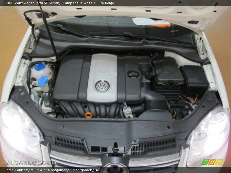 Campanella White / Pure Beige 2008 Volkswagen Jetta SE Sedan