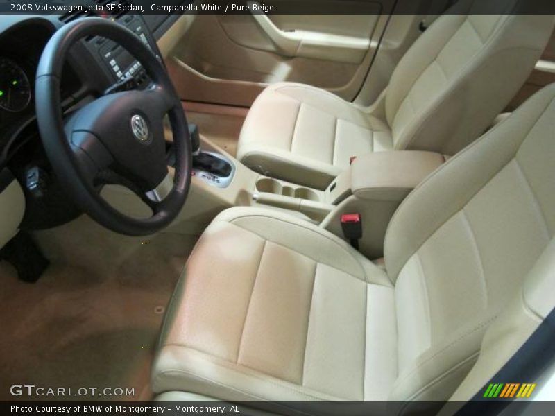 Campanella White / Pure Beige 2008 Volkswagen Jetta SE Sedan