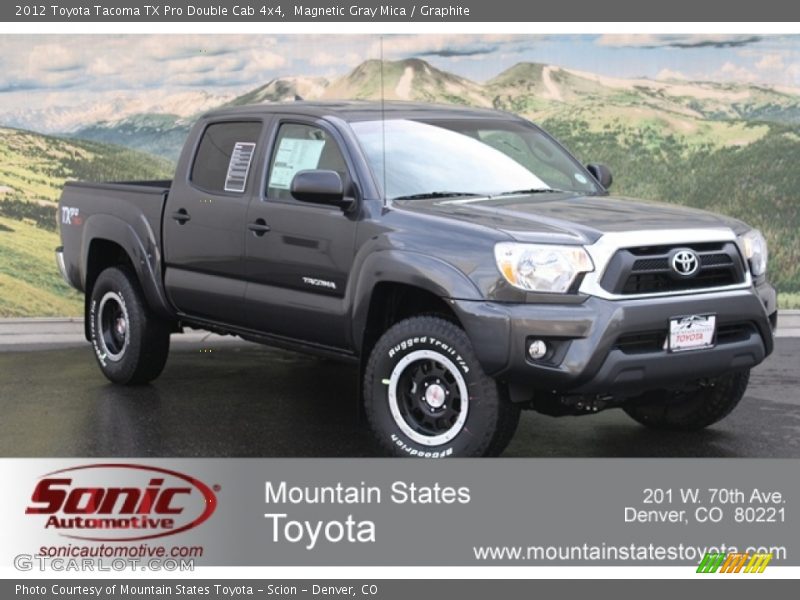 Magnetic Gray Mica / Graphite 2012 Toyota Tacoma TX Pro Double Cab 4x4