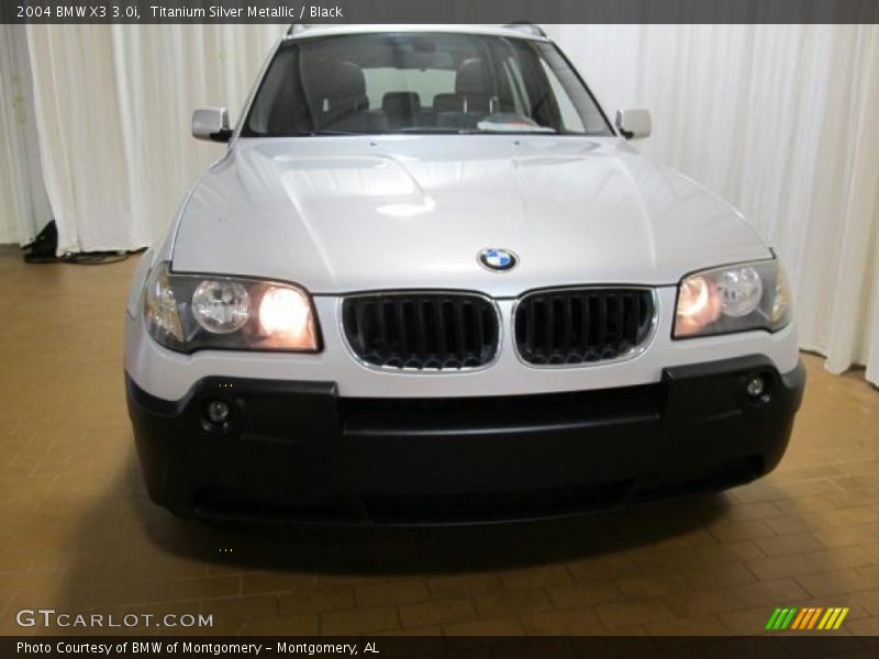 Titanium Silver Metallic / Black 2004 BMW X3 3.0i