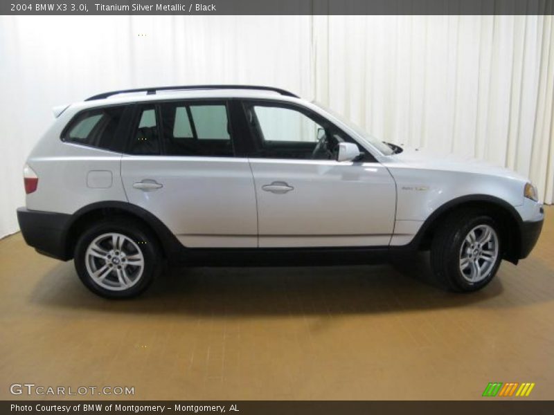 Titanium Silver Metallic / Black 2004 BMW X3 3.0i
