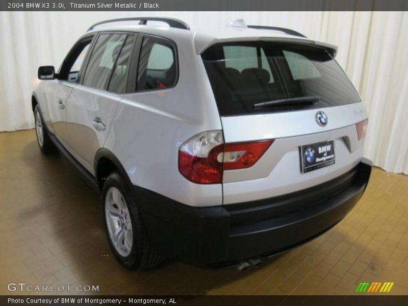 Titanium Silver Metallic / Black 2004 BMW X3 3.0i