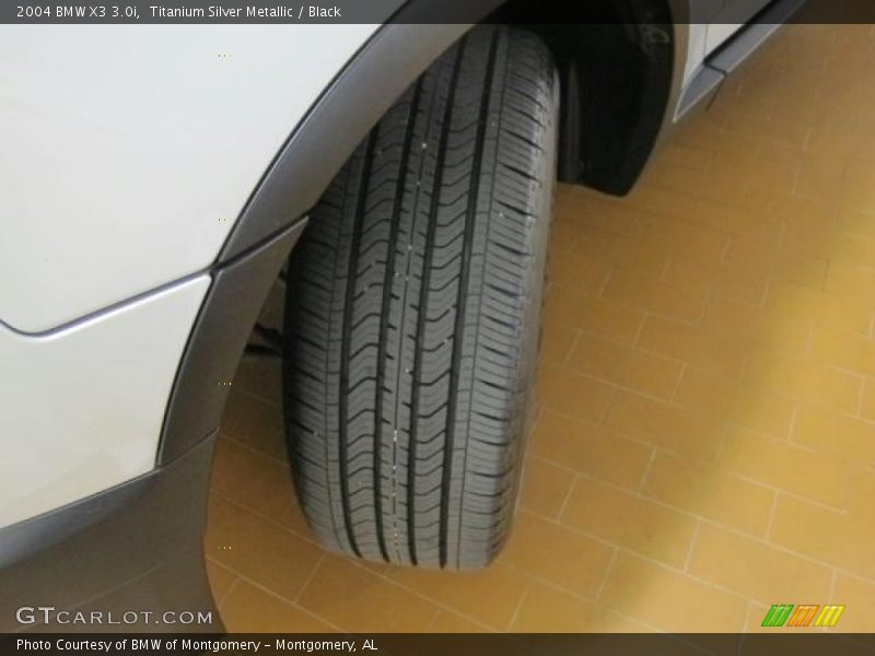 Titanium Silver Metallic / Black 2004 BMW X3 3.0i