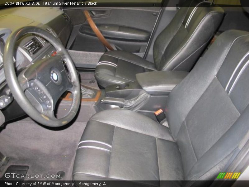 Titanium Silver Metallic / Black 2004 BMW X3 3.0i