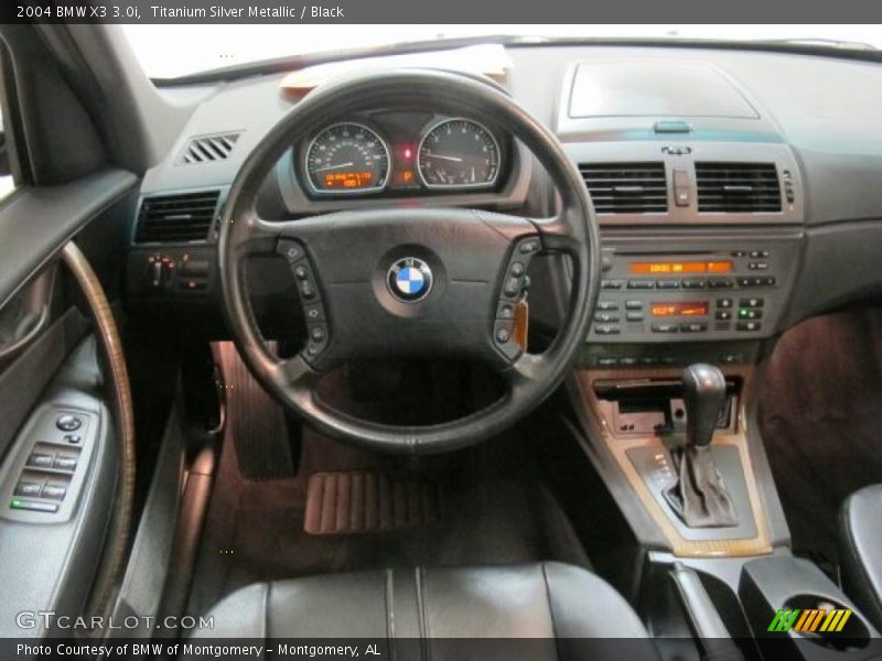 Titanium Silver Metallic / Black 2004 BMW X3 3.0i