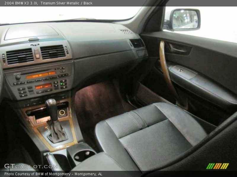 Titanium Silver Metallic / Black 2004 BMW X3 3.0i