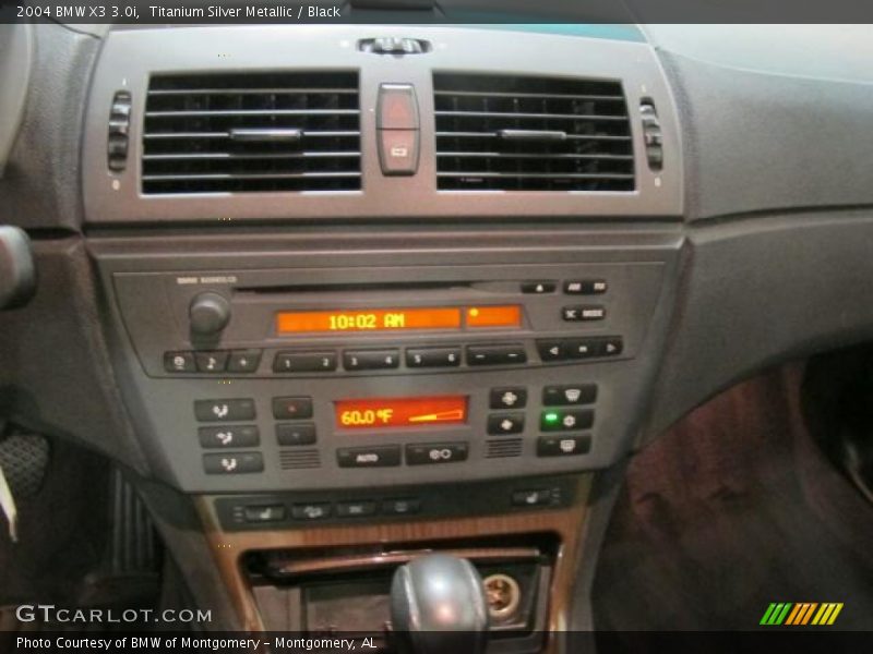 Titanium Silver Metallic / Black 2004 BMW X3 3.0i