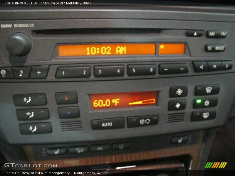 Titanium Silver Metallic / Black 2004 BMW X3 3.0i
