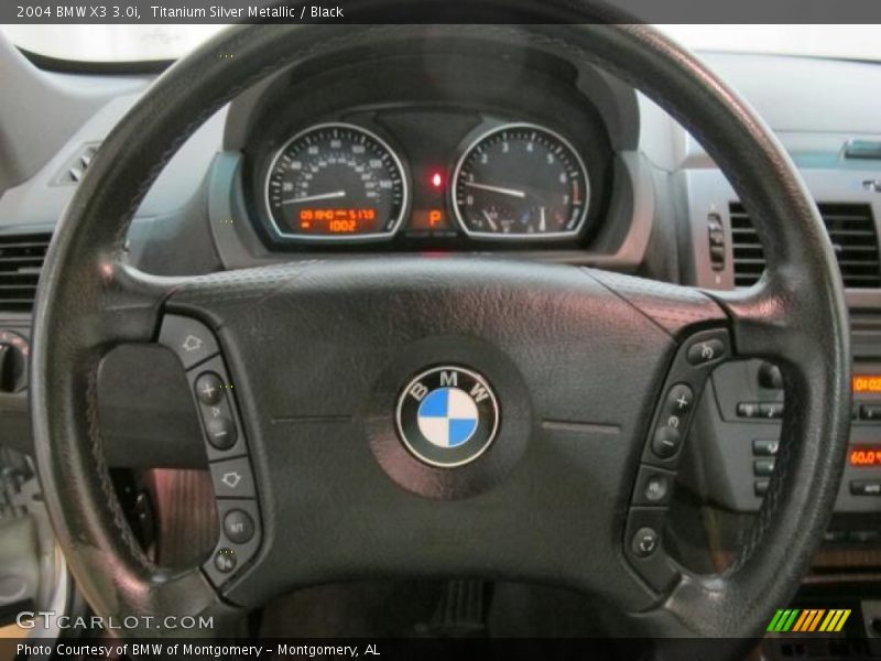 Titanium Silver Metallic / Black 2004 BMW X3 3.0i