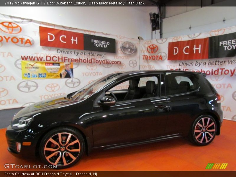 Deep Black Metallic / Titan Black 2012 Volkswagen GTI 2 Door Autobahn Edition
