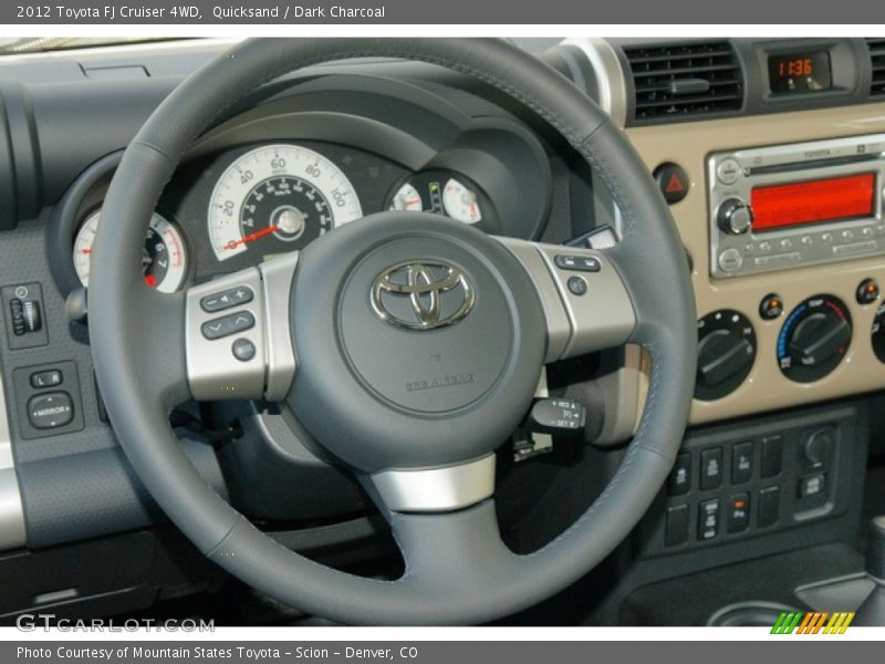 Quicksand / Dark Charcoal 2012 Toyota FJ Cruiser 4WD