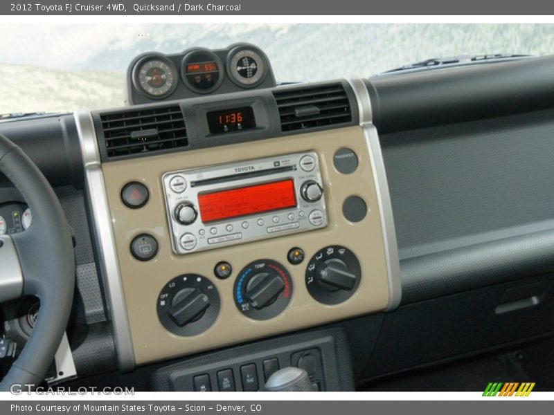 Quicksand / Dark Charcoal 2012 Toyota FJ Cruiser 4WD