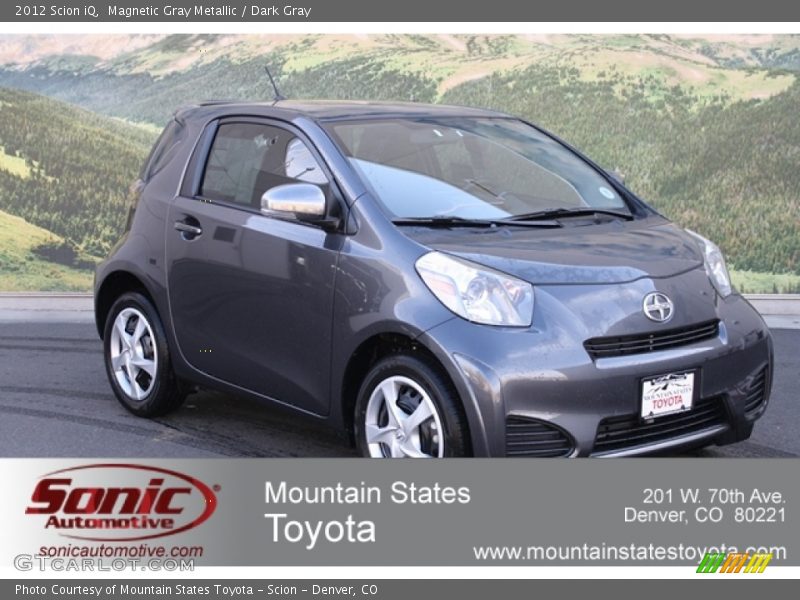 Magnetic Gray Metallic / Dark Gray 2012 Scion iQ